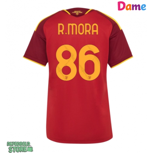 AS Roma Rodrigo Mora #86 Replika Hjemmebanetrøje Dame 2026-27 Kortærmet